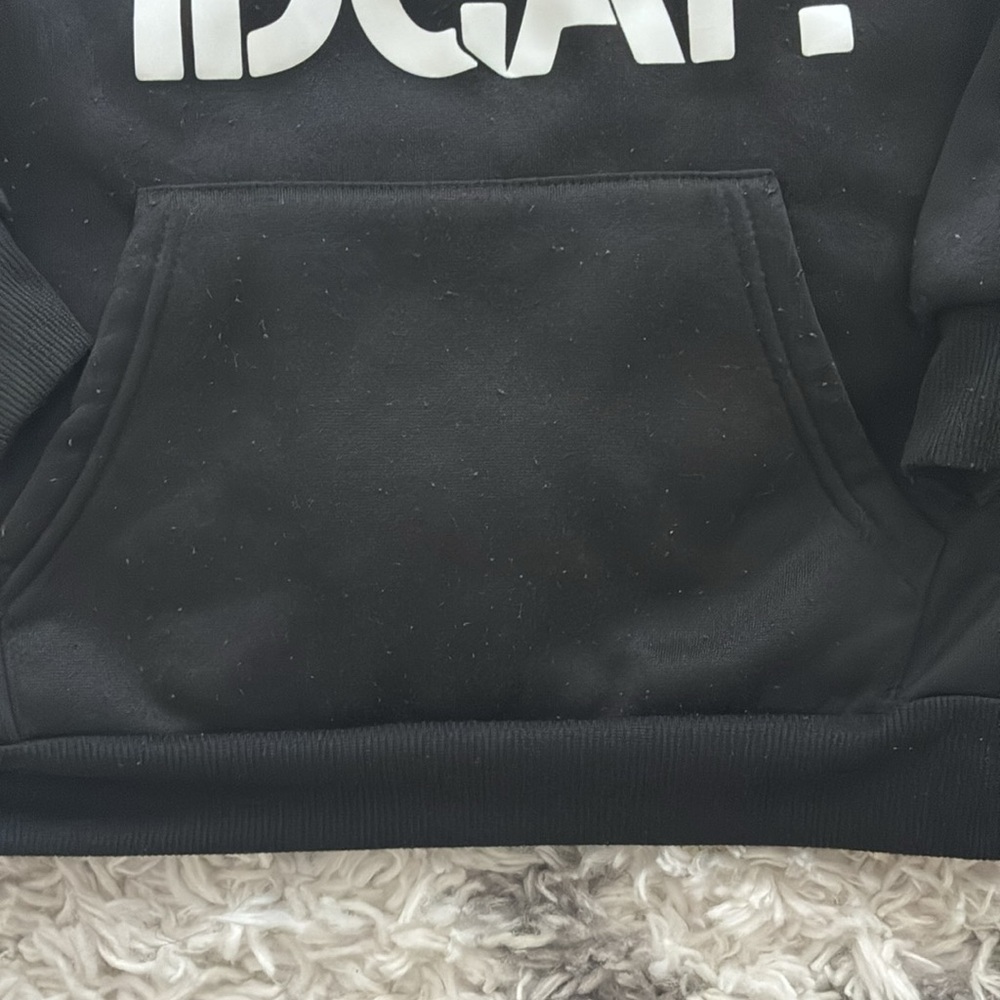 SHEIN Black Statement Hoodie - Picture 3 of 6